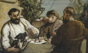 Lunch in the Country (c. 1868) by Honore Daumier, part of the Visions of Paris exhibition