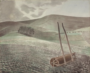 Eric Ravilious - Downs In Winter (1934)